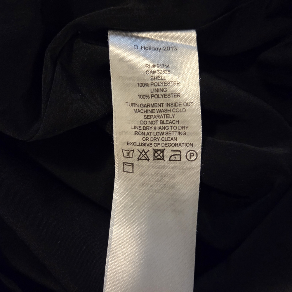 Armani Exchange Black and Blue Geometric Mini Dress - Picture 9 of 11